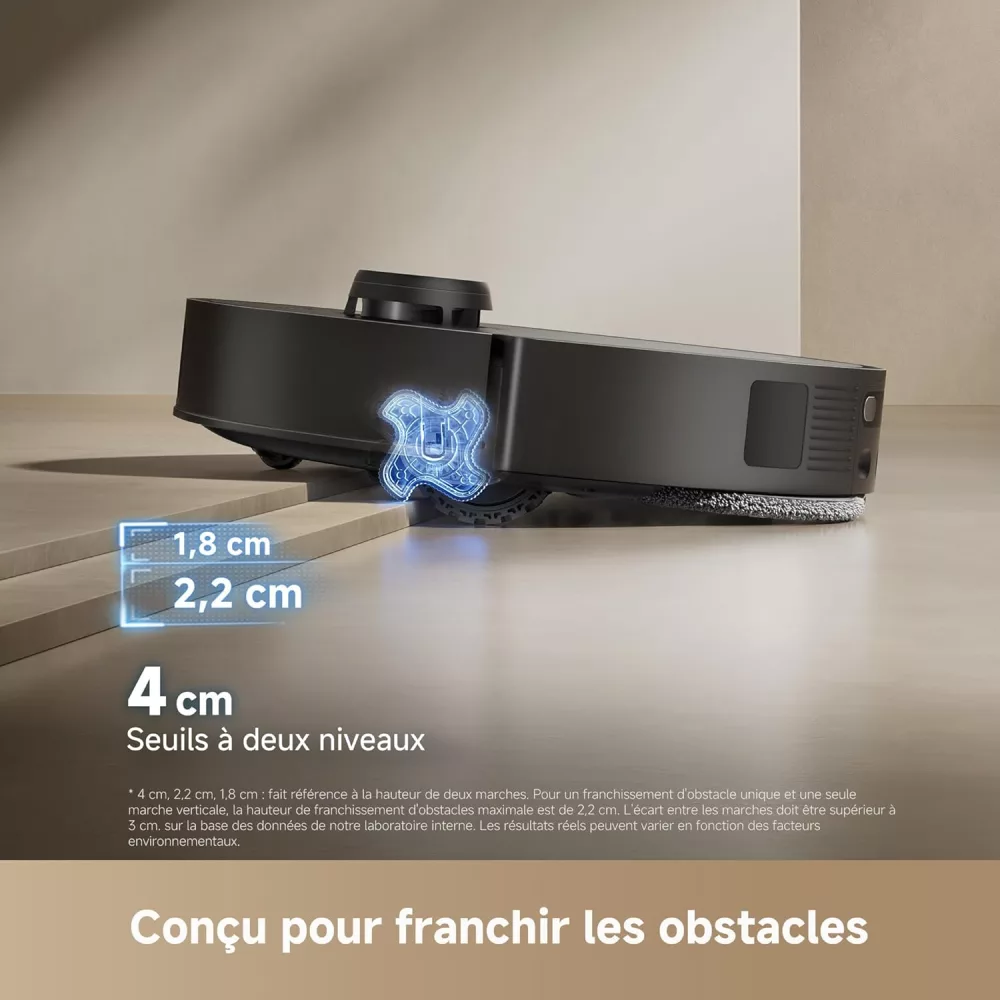 Franchissement d obstacles de 4 cm EasyLeap du Dreame L50s Pro Ultra
