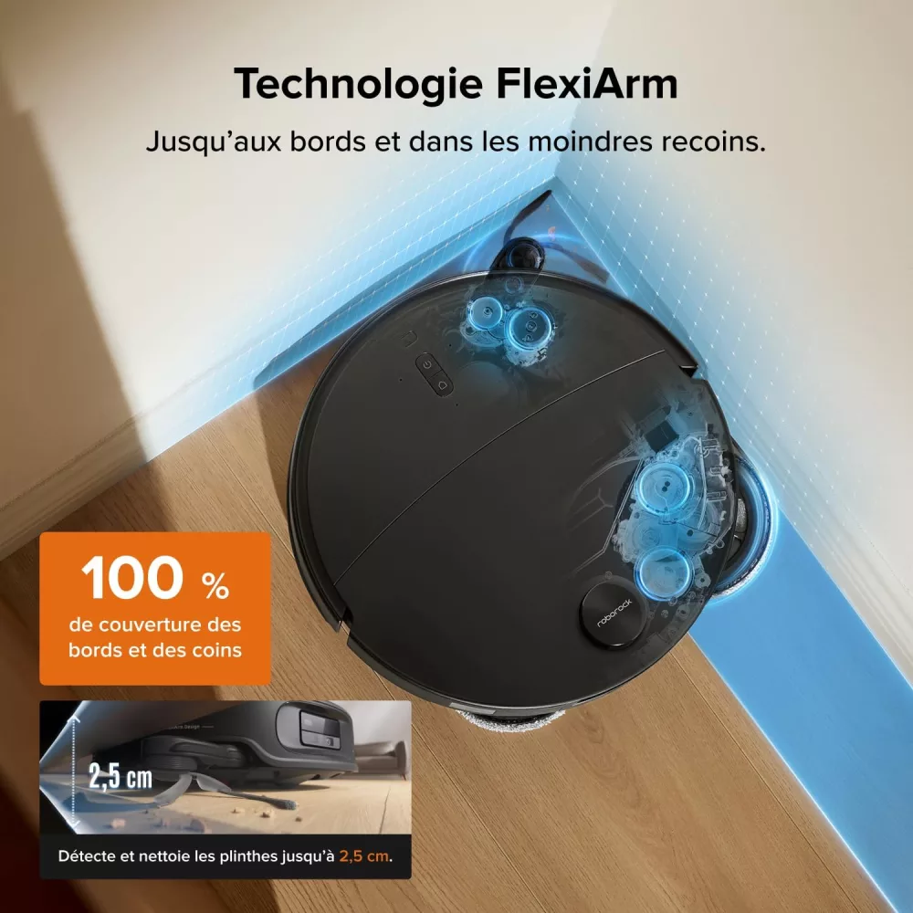 Brosse latérale FlexiArm du Roborock Qrevo Edge 2