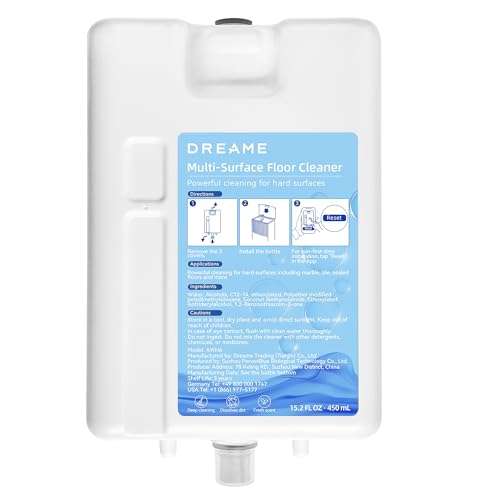 Dreame Solution Nettoyante 450ml pour L20 Ultra : Le Détergent Officiel pour Robot Aspirateur Laveur