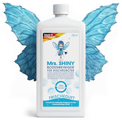 Mrs SHINY Détergent aspirateur laveur – nettoyant concentré multi-surfaces compatible robots Ecovacs, Dreame, Roborock