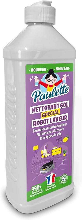 Paulette Nettoyant Sol Spécial Robot Laveur Citron