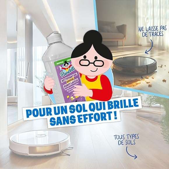 Paulette Nettoyant Sol Spécial Robot Laveur Citron
