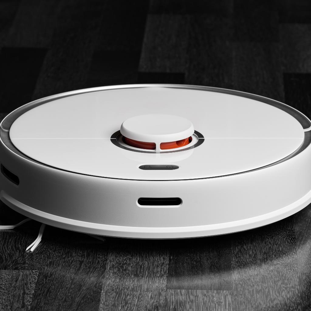 Robot laveur aspirateur sur parquet