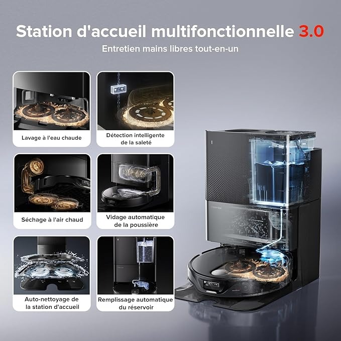 roborock Qrevo Slim Aspirateur Robot Laveur
