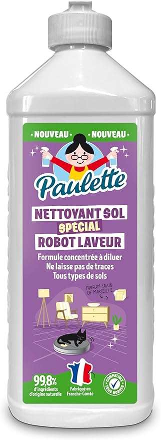 Paulette Nettoyant Sol Spécial Robot Laveur Citron